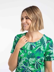 Weird Fish Celsia Printed Jersey Scoop Midi Dress - Bild 4 von 7