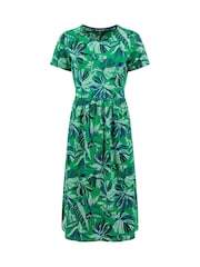 Weird Fish Celsia Printed Jersey Scoop Midi Dress - Bild 6 von 7