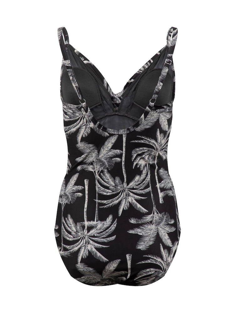 Weird Fish Black Penelope Printed Swimsuit - Image 7 of 7 Weird Fish Black Penelope Printed Swimsuit - Image 7 of 7