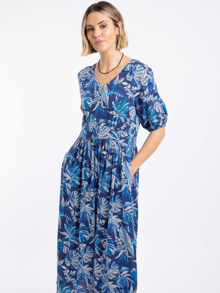Weird Fish Dilsha Printed Midi Dress - Bild 1 von 7