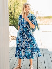 Weird Fish Dilsha Printed Midi Dress - Bild 5 von 7