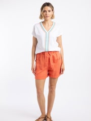Weird Fish White Lomie Embroidered T-Shirt - Image 3 of 5