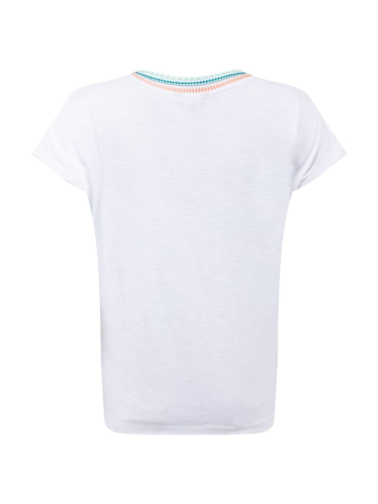 Weird Fish White Lomie Embroidered T-Shirt - Image 7 of 7 Weird Fish White Lomie Embroidered T-Shirt - Image 7 of 7