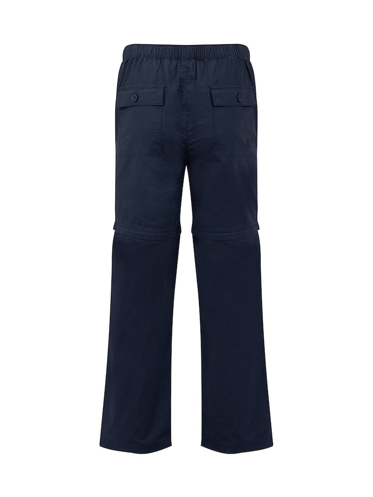 Weird Fish Blue Wade Ripstop Zip Off Trousers - Image 8 of 8 Weird Fish Blue Wade Ripstop Zip Off Trousers - Image 8 of 8