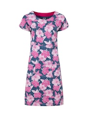 Weird Fish Pink Tallahassee Printed Jersey Dress - Image 4 of 5