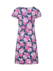 Weird Fish Pink Tallahassee Printed Jersey Dress - Image 5 of 5