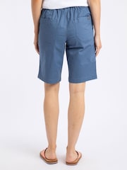 Weird Fish Blue Kinnie Flat Fronted Shorts - Image 3 of 8