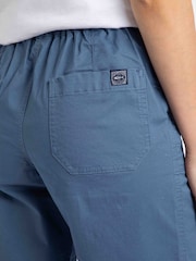 Weird Fish Blue Kinnie Flat Fronted Shorts - Image 5 of 8
