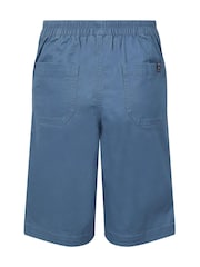 Weird Fish Blue Kinnie Flat Fronted Shorts - Image 8 of 8