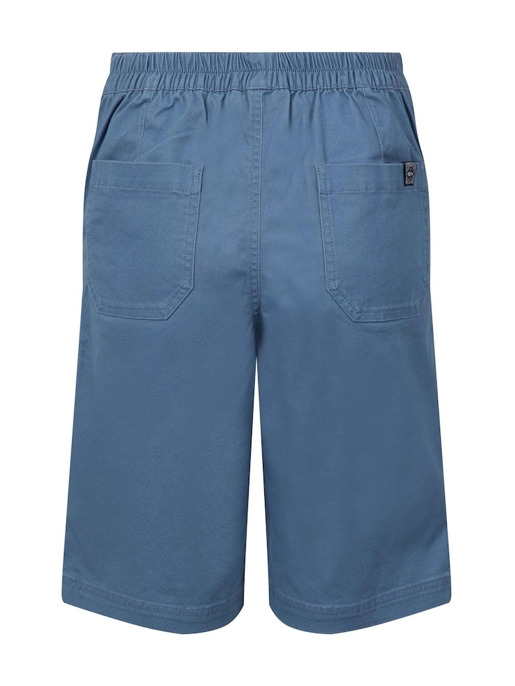 Weird Fish Blue Kinnie Flat Fronted Shorts - Image 8 of 8 Weird Fish Blue Kinnie Flat Fronted Shorts - Image 8 of 8
