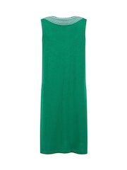 Weird Fish Green Nayal Embroidered Jersey Shift Tunic - Image 7 of 7