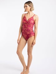 Weird Fish Orange Penelope Printed Swimsuit - Image 4 of 8