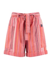 Weird Fish Pink Wilder Striped Summer Shorts - Image 6 of 7