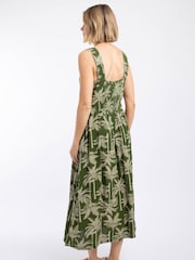 Weird Fish Tatum Printed Square Neck Midi Dress - Bild 3 von 8
