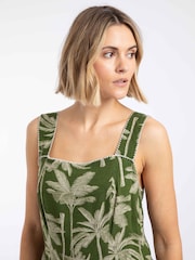 Weird Fish Tatum Printed Square Neck Midi Dress - Bild 4 von 8