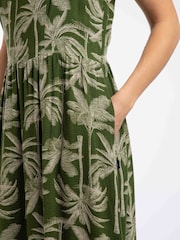 Weird Fish Tatum Printed Square Neck Midi Dress - Bild 5 von 8