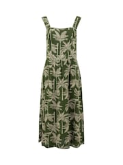 Weird Fish Tatum Printed Square Neck Midi Dress - Bild 7 von 8