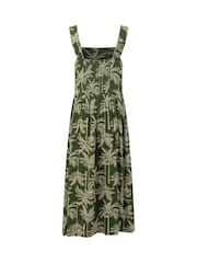 Weird Fish Tatum Printed Square Neck Midi Dress - Bild 8 von 8