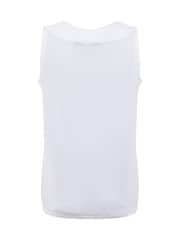 Weird Fish White Tirtha Embroidered Jersey Vest - Image 7 of 7