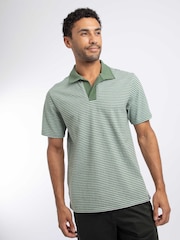 Weird Fish Green Virgil Striped Polo Shirt - Image 1 of 7