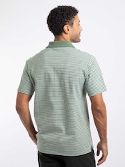 Weird Fish Green Virgil Striped Polo Shirt - Image 2 of 7