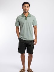 Weird Fish Green Virgil Striped Polo Shirt - Image 3 of 7