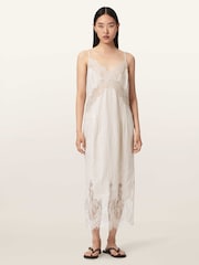 AllSaints White Samia Dress - Image 2 of 5