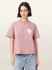 AllSaints Pink Trip Lisa T-Shirt - Image 2 of 8