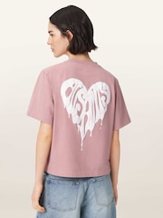 AllSaints Pink Trip Lisa T-Shirt - Image 6 of 8