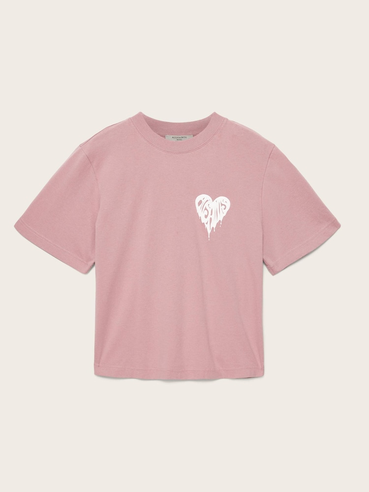 AllSaints Pink Trip Lisa T-Shirt - Image 8 of 8