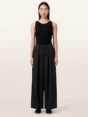 AllSaints Black Lola Trousers - Image 3 of 8