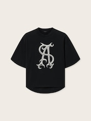 AllSaints Black Reflex Amelie T-Shirt - Image 6 of 6