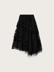 Negro - AllSaints Jen Textile Skirt - Imagen 7 de 7