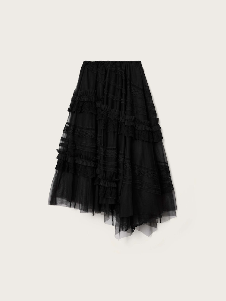 Negro - AllSaints Jen Textile Skirt - Imagen 7 de 7 Negro - AllSaints Jen Textile Skirt - Imagen 7 de 7
