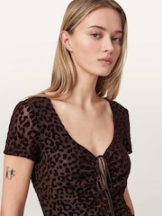 Allsaints Gabby Mesh Kjole - Bilde 3 av 7
