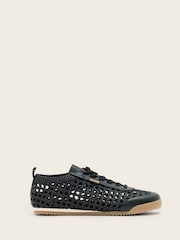 AllSaints Black Kenny Woven Runner - Image 1 of 5