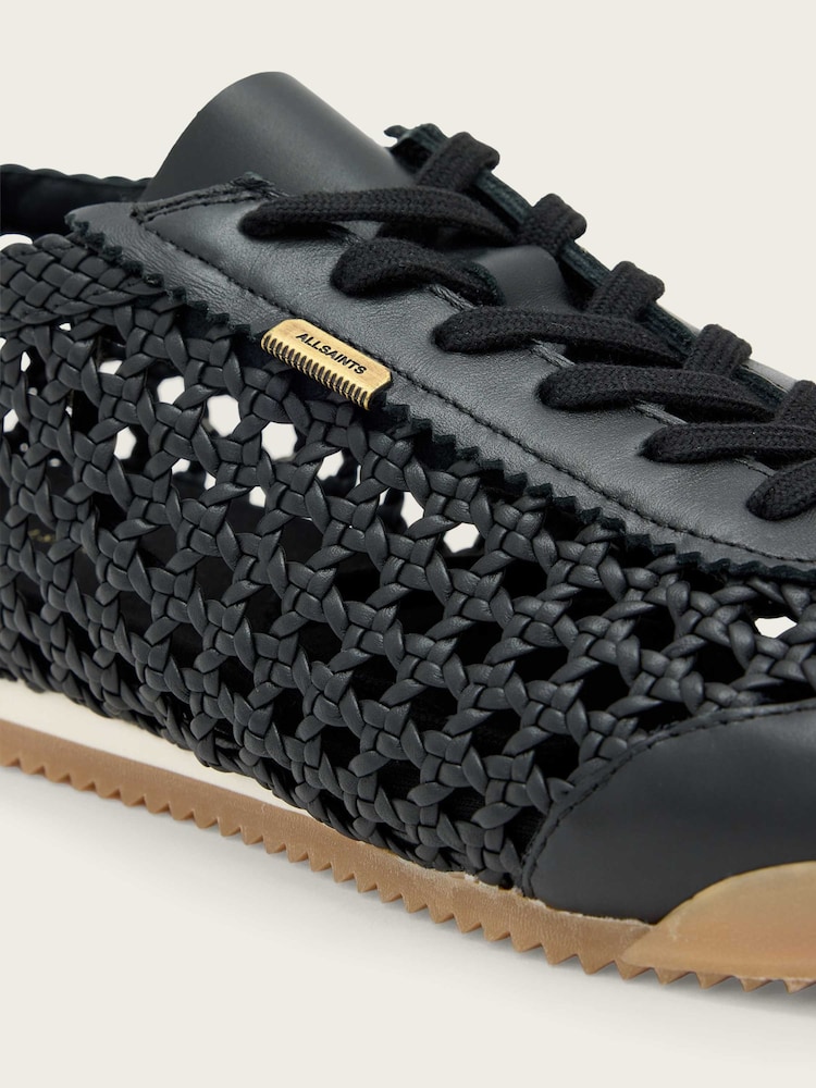AllSaints Black Kenny Woven Runner - Image 5 of 5