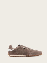 AllSaints Brown Liam Low Top Trainers - Image 2 of 6