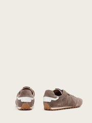 AllSaints Brown Liam Low Top Trainers - Image 4 of 6