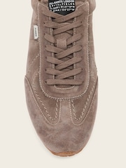 AllSaints Brown Liam Low Top Trainers - Image 5 of 6