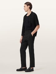 AllSaints Black Bay Trousers - Image 4 of 8