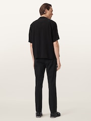 AllSaints Black Bay Trousers - Image 7 of 8