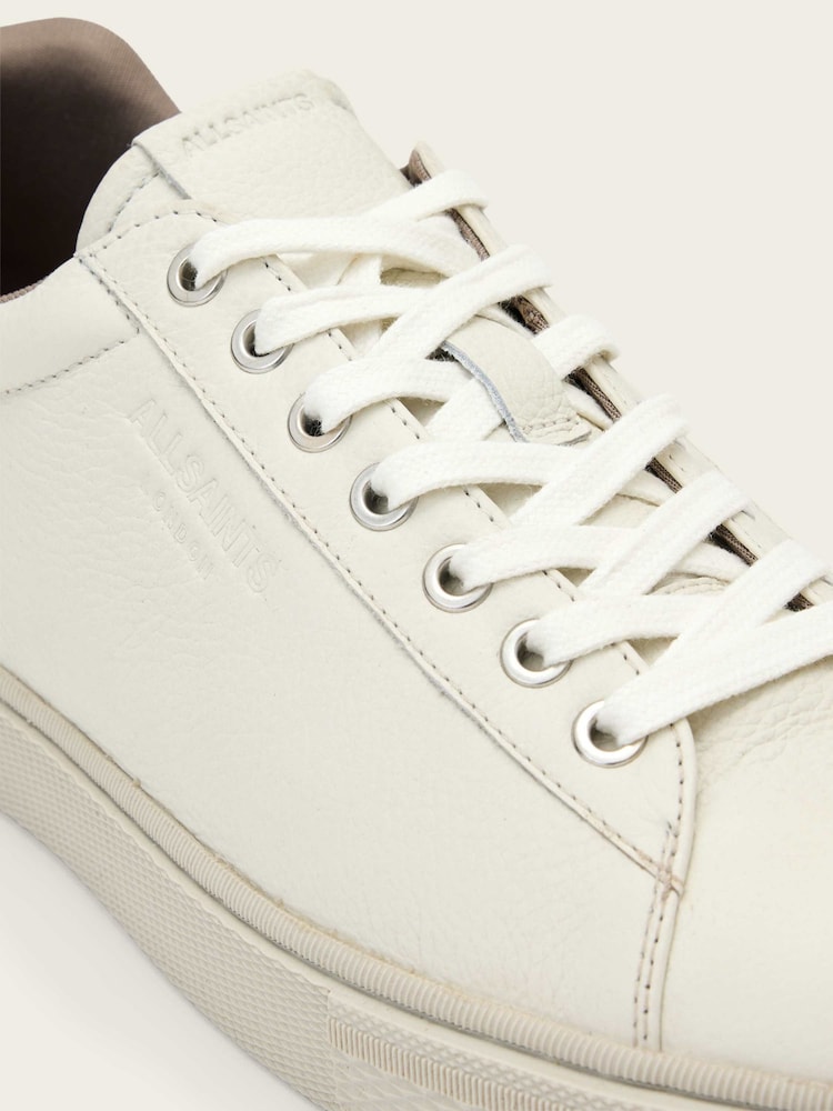 AllSaints White Tucker Low Top Trainers - Image 6 of 6