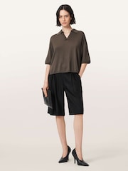 AllSaints Green Bern Polo Shirt - Image 5 of 6