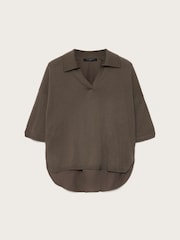 AllSaints Green Bern Polo Shirt - Image 6 of 6