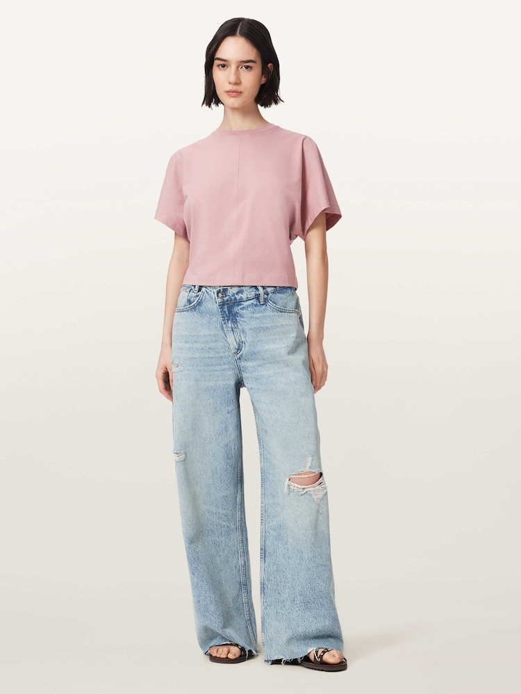 AllSaints Pink Eden Artia T-Shirt - Image 2 of 6