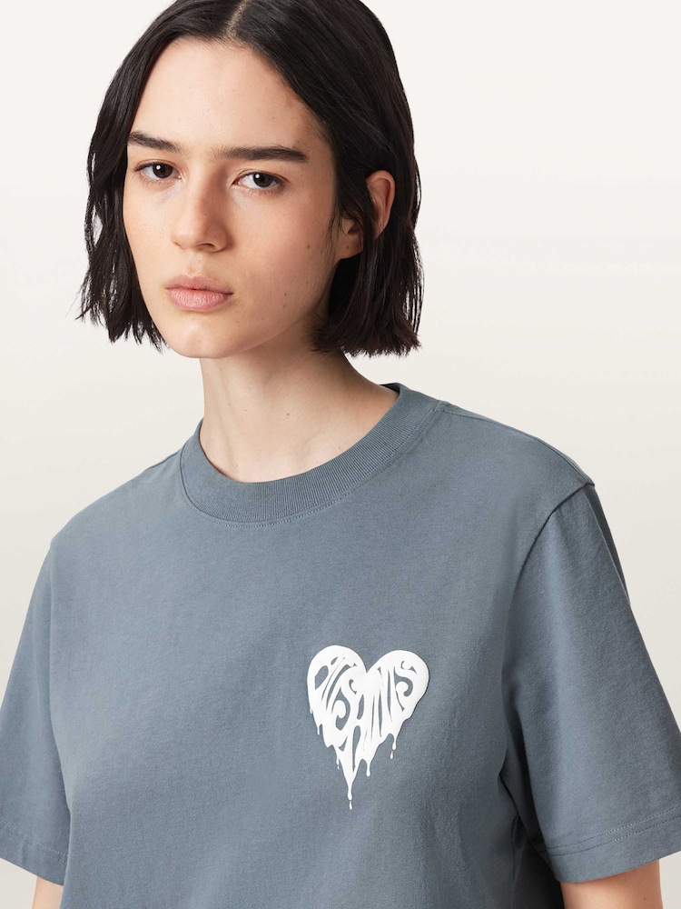 AllSaints Blue Trip Lisa T-Shirt - Image 1 of 8
