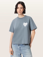 AllSaints Blue Trip Lisa T-Shirt - Image 2 of 8