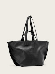 AllSaints Black Lutece Leather Tote - Image 3 of 7