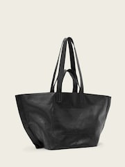 AllSaints Black Lutece Leather Tote - Image 4 of 7